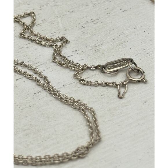 TIFFANY & CO. Sterling Silver Elsa Peretti Starfish Necklace 2.72 G / 18 In - Picture 7 of 10